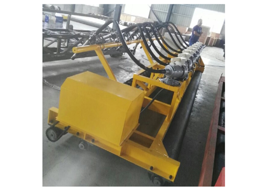 three roller shaft concrete road roller paver laying machine customizable length for sale