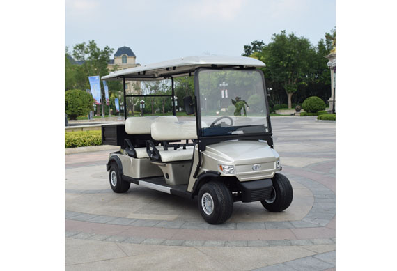 Aluminum 4 seats electric sightseeing golf cart for sale