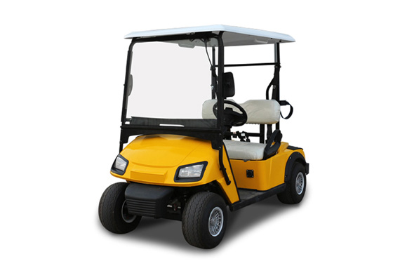 CE Approved 2 Seater Electric Golf Carts with folded back seat