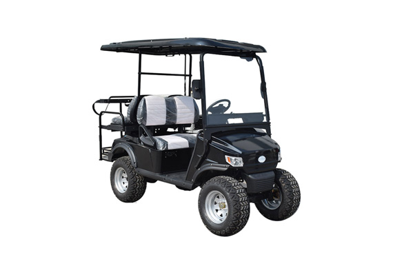 4 wheel luxury electric 2 person golf cart with cargo box