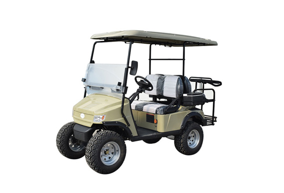 4 wheel luxury electric 2 person golf cart with cargo box