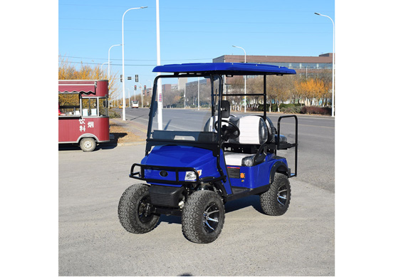 Non-marking tire electric golf cart supports customization