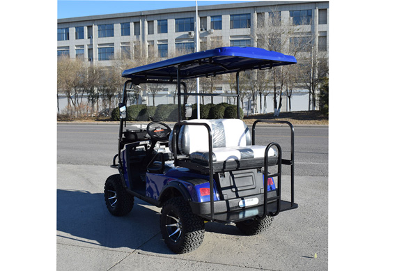 Non-marking tire electric golf cart supports customization