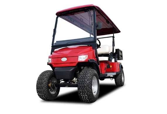 4 seat golf buggy Red electric golf cart for sale