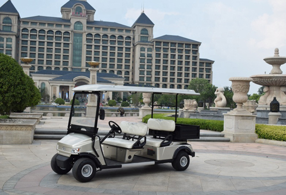 4 Wheels Battery Powered Electric Sightseeing Mini Golf Cart 2 4 6 8 Seats 48V 72V 4kw with cago Box