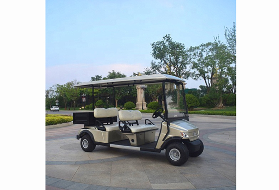 Latest 4 seat cheap electric golf cart with rear rack used in airport