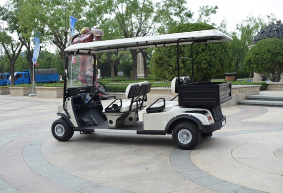 new design 4 seater golf cart, rear seater can be folded