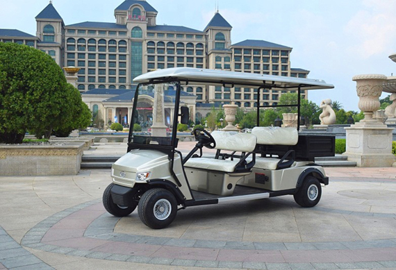 new design 4 seater golf cart, rear seater can be folded