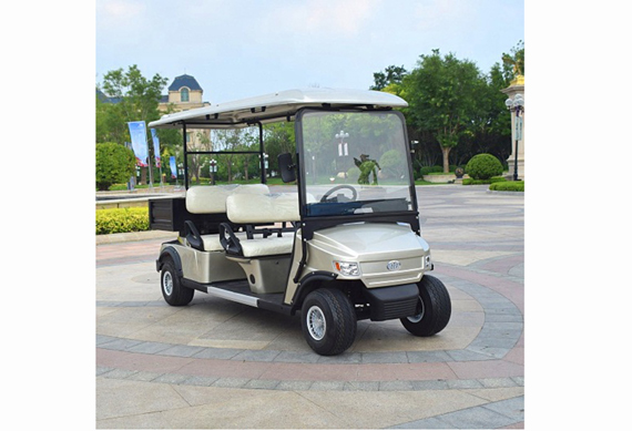 new design 4 seater golf cart, rear seater can be folded