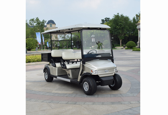 4 wheels electric golf cart with cargo box