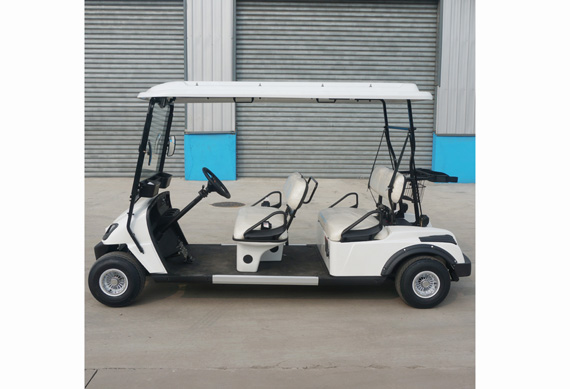 mini car 4 seats open type golf cart with roof 48V 4 wheel electric classic vehicle made in china