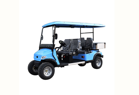 4 seater electric golf cart with folded rear sear kit CE certificate