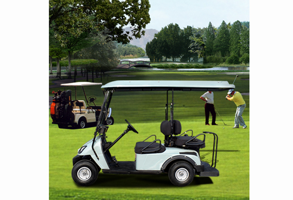 2 seat battery powered electric golf cart with CE approved