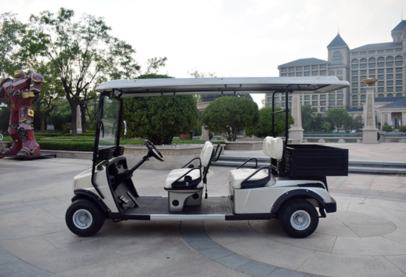 Curtis controller 4 seater classic electric golf cart with cargo box for sale