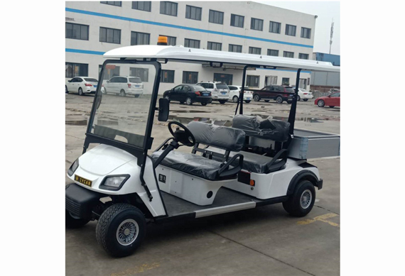 4 seater Electric golf cart with power assist lift cargo box Support customization