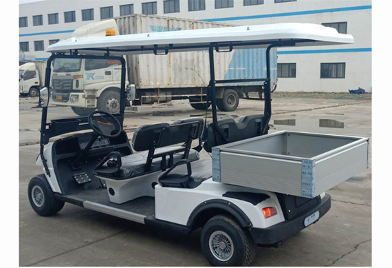 4 seater Electric golf cart with power assist lift cargo box Support customization