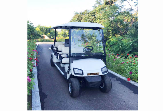 Multifunctional 6 person electric sightseeing golfcart for Resort Use