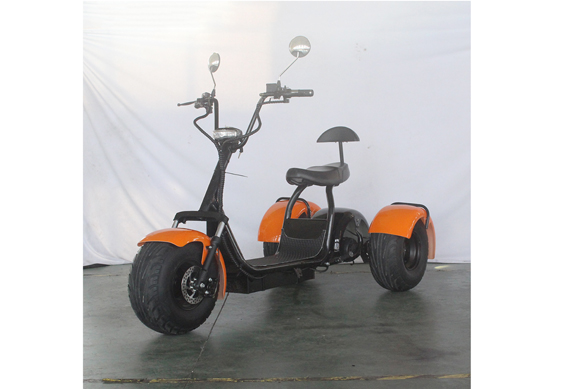 Three Wheels Two Seats Electric Scooter Citycoco 1500w With CE Approved