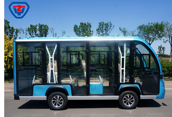 New on sale powerful 14 passenger electric sightseeing car touring bus