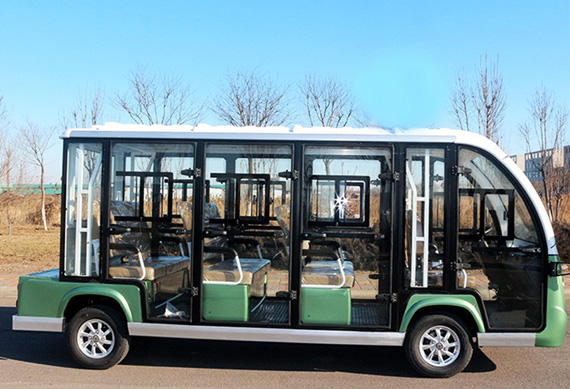 New on sale powerful 14 passenger electric sightseeing car touring bus