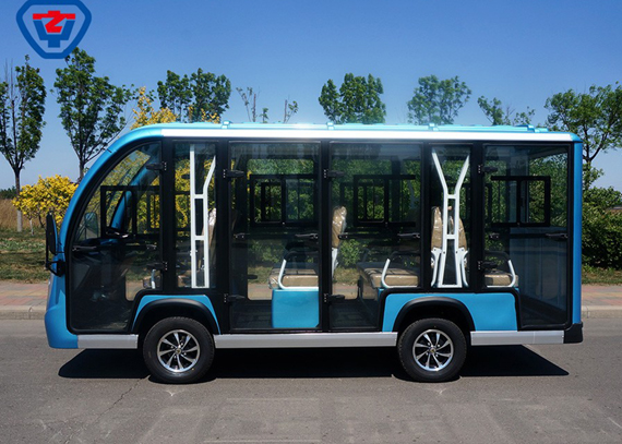 New on sale powerful 14 passenger electric sightseeing car touring bus