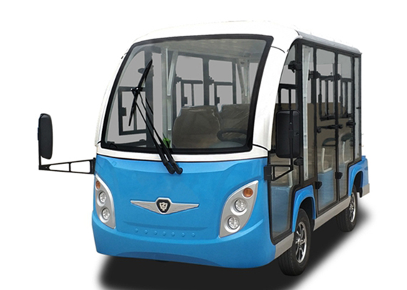 Electric Sightseeing Bus & car 11 Seater 72V 9kw Motor With luxurious seats