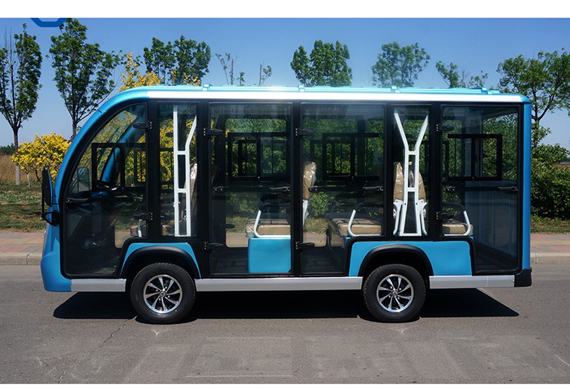 Professional 11 seat electric airport shuttle bus Scenic sightseeing car