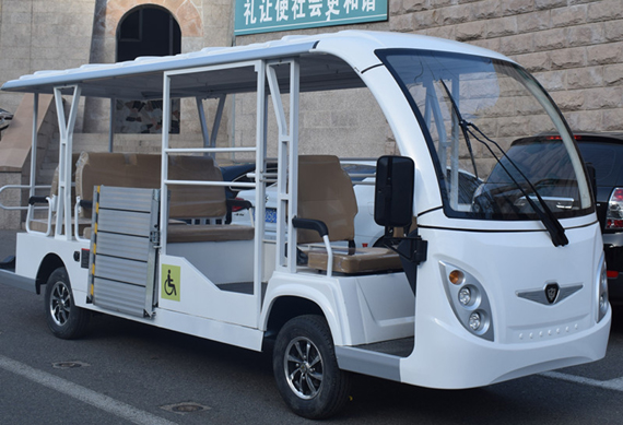 China supplier electric tourist bus 11 seats for wheelchair users