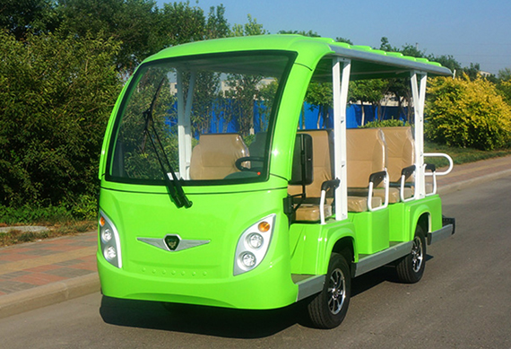 11 passager electric luxury sightseeing bus for Resort Use