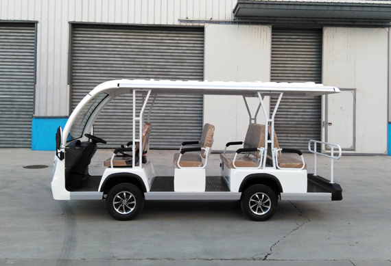 Road Battery Powered Classic Shuttle Enclosed Electric Sightseeing Car with Ce SGS Certificate