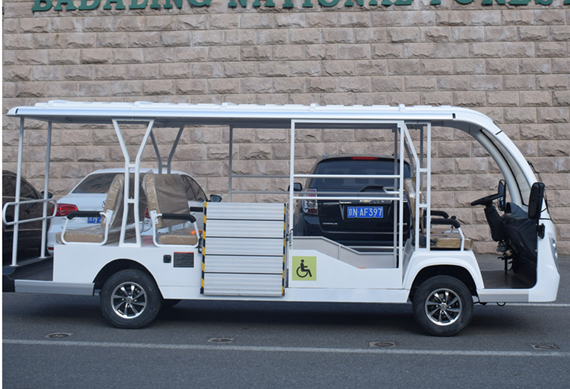 Road Battery Powered Classic Shuttle Enclosed Electric Sightseeing Car with Ce SGS Certificate