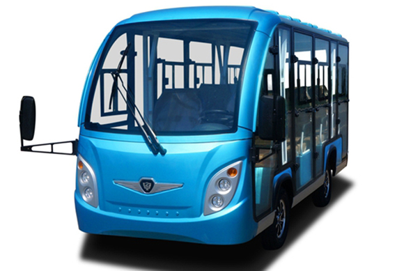 11 seat electric sightseeing mini bus with both side windows