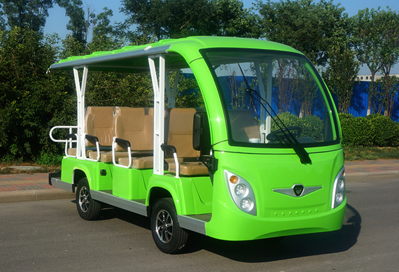 11 seater electric shuttle bus Electric Sightseeing Car 72V/5KW With CE Certificate