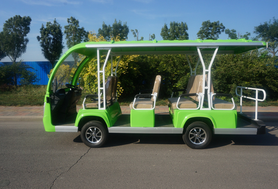 CE approved low speed 11 seater passenger electric shuttle bus