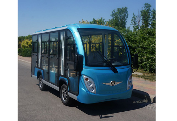 48V/5KW Low speed 4 wheels 11 seats electric sightseeing car with low price