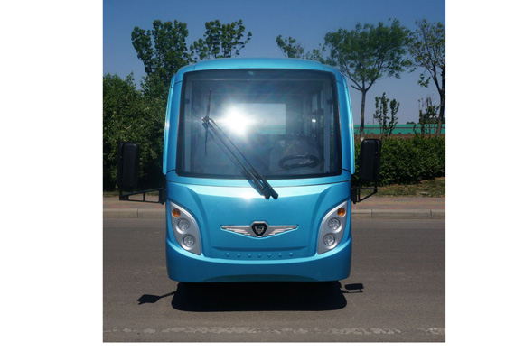 48V/5KW Low speed 4 wheels 11 seats electric sightseeing car with low price