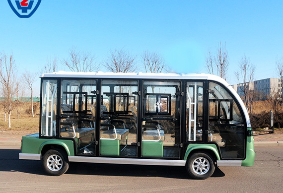 Luxury electric bus with heater and air conditioning