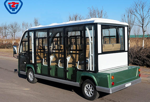 Luxury electric bus with heater and air conditioning