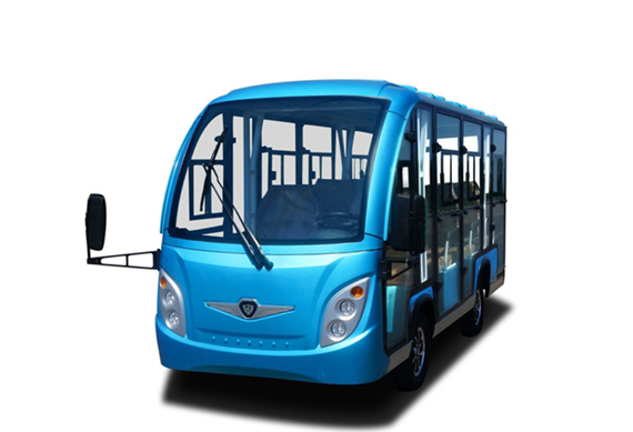 Battery 4 wheels electric vehicle buses with doors