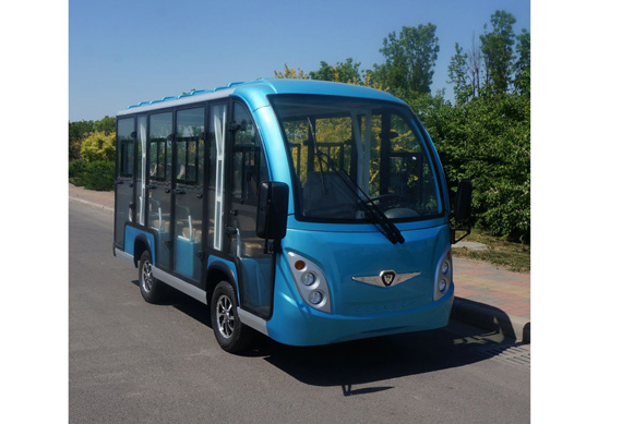 Battery 4 wheels electric vehicle buses with doors