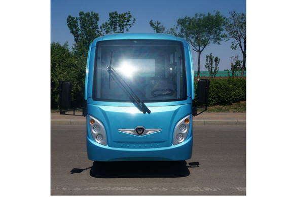 Battery 4 wheels electric vehicle buses with doors