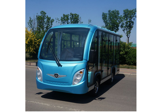 Battery 4 wheels electric vehicle buses with doors