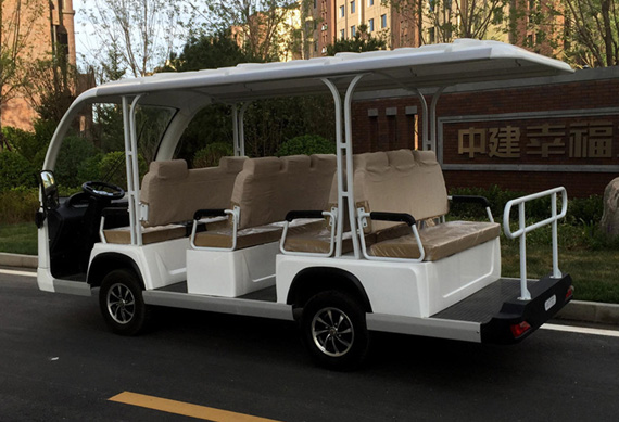 11 Passenger Luxury Electric Sightseeing Car For Tourist