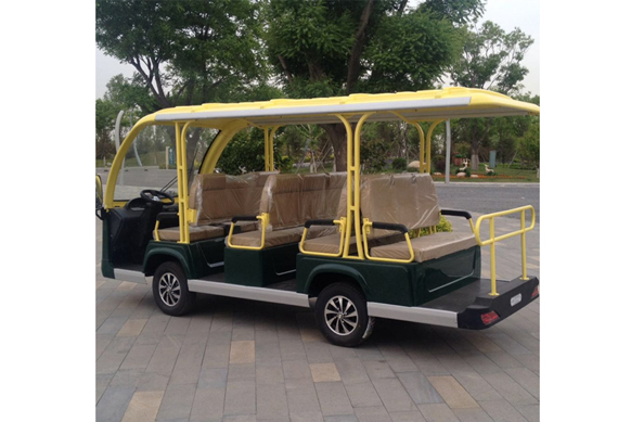 11 person solar electric bus with CE certificate