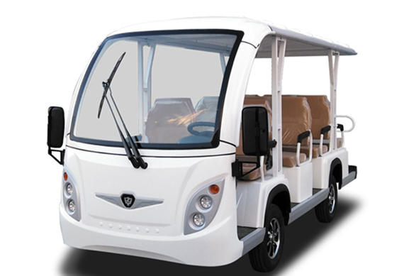 11 seater Electric enclosed sightseeing car , ISO approved