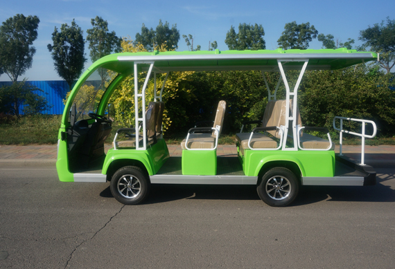 Hot sell electric sightseeing car & bus with with heater and air conditioning