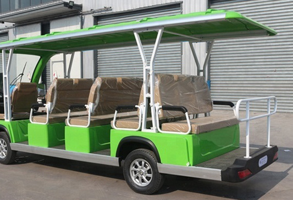 chinese factory supply 11 passengers electric sightseeing bus for scenic using