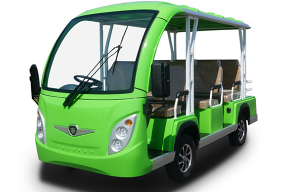 72v, 7.5kw AC system, 11 seater electric Sightseeing car Aluminum material, never rust