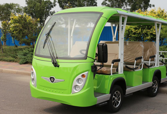 72v, 7.5kw AC system, 11 seater electric Sightseeing car Aluminum material, never rust