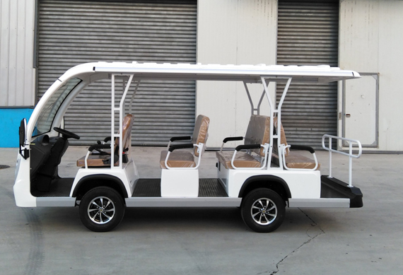 11 seats electric sightseeing car with 48V/5KW AC motor or 72V